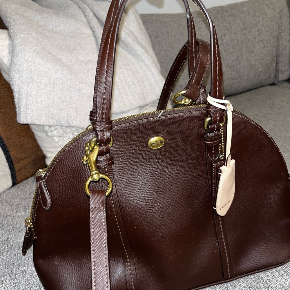 Coach Brown Leather Handbag